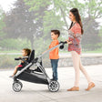 Chicco BravoFor2 Standing/Sitting Double Stroller - Iron - Bambi Baby