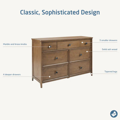 Maxi Cosi Quiet Luxury Double Dresser - Dolce Oak Stain