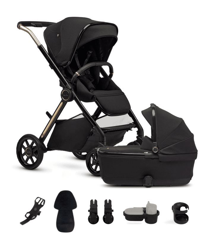 Silver Cross Reef Stroller Accessory Bundle + Folding Bassinet