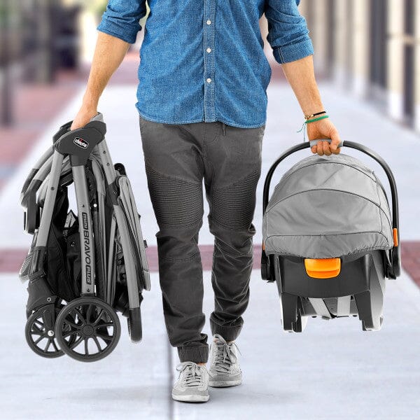Chicco Mini Bravo Plus Travel System - Slate- Strolleria