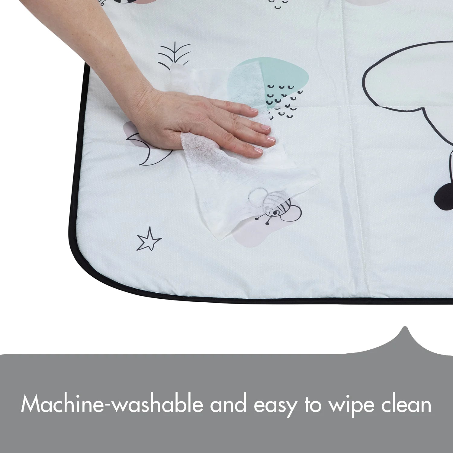 Tiny Love Black & White XL Outdoor Picnic Mat- Strolleria