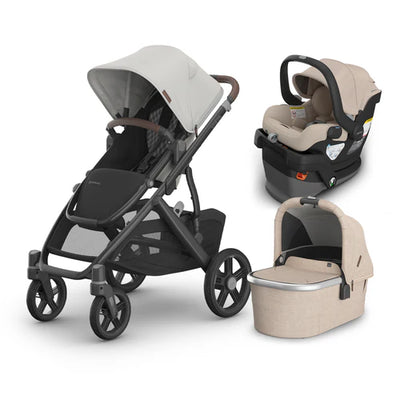 UPPAbaby Vista V3 From Birth Complete Travel System (Stroller + Mesa V3 Infant Car Seat + Bassinet V3)