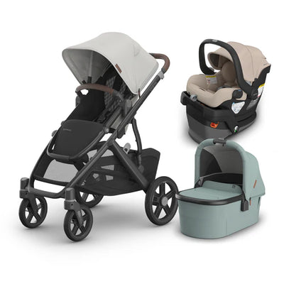 UPPAbaby Vista V3 From Birth Complete Travel System (Stroller + Mesa V3 Infant Car Seat + Bassinet V3)