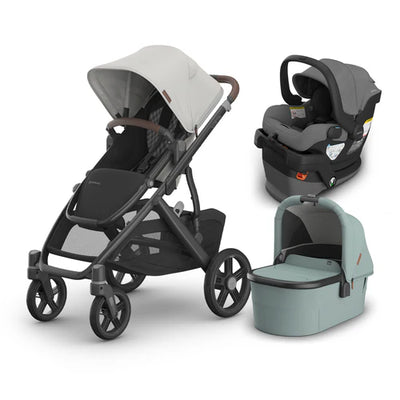 UPPAbaby Vista V3 From Birth Complete Travel System (Stroller + Mesa V3 Infant Car Seat + Bassinet V3)