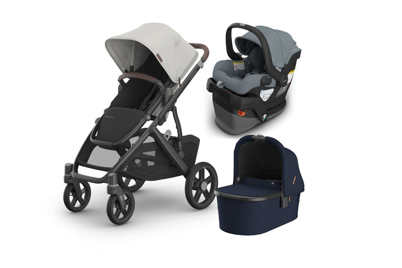 UPPAbaby Vista V3 From Birth Complete Travel System (Stroller + Mesa V3 Infant Car Seat + Bassinet V3)