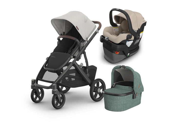 UPPAbaby Vista V3 From Birth Complete Travel System (Stroller + Mesa V3 Infant Car Seat + Bassinet V3)