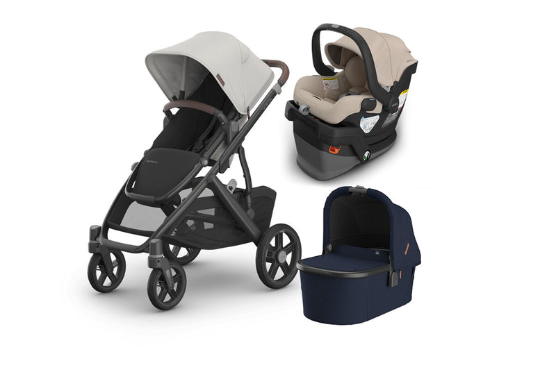 UPPAbaby Vista V3 From Birth Complete Travel System (Stroller + Mesa V3 Infant Car Seat + Bassinet V3)