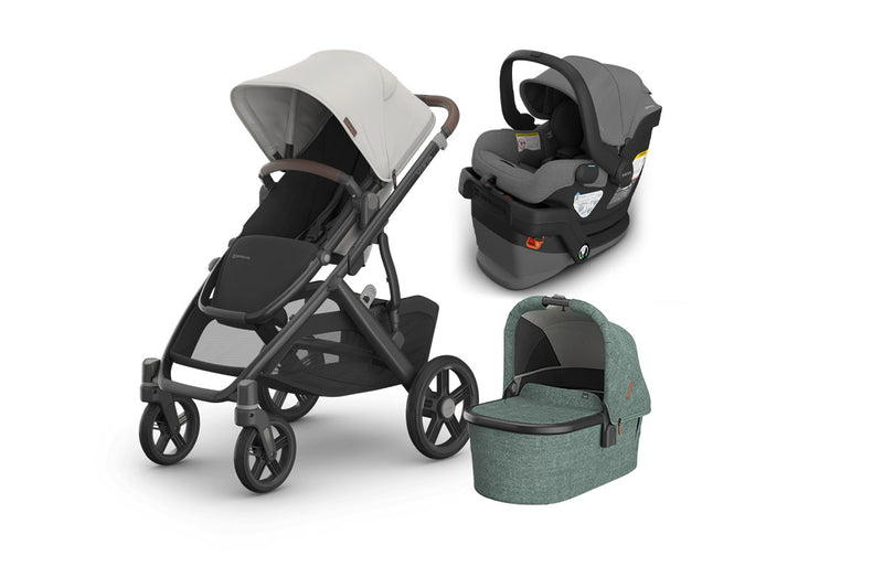 UPPAbaby Vista V3 From Birth Complete Travel System (Stroller + Mesa V3 Infant Car Seat + Bassinet V3)
