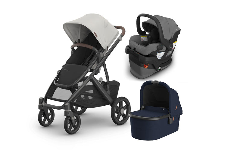 UPPAbaby Vista V3 From Birth Complete Travel System (Stroller + Mesa V3 Infant Car Seat + Bassinet V3)