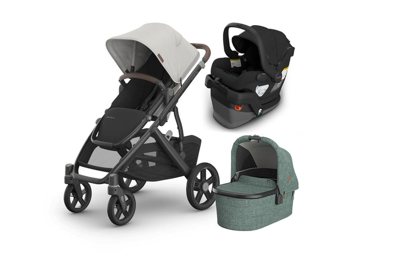 UPPAbaby Vista V3 From Birth Complete Travel System (Stroller + Mesa V3 Infant Car Seat + Bassinet V3)