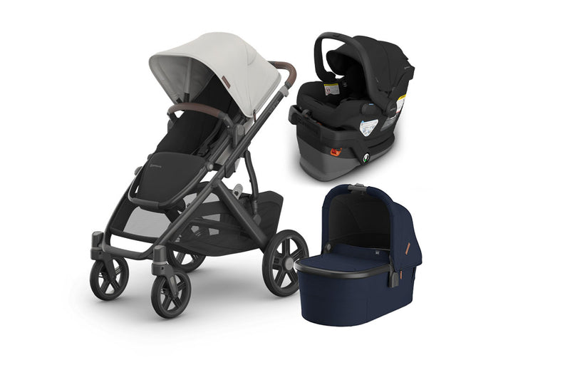 UPPAbaby Vista V3 From Birth Complete Travel System (Stroller + Mesa V3 Infant Car Seat + Bassinet V3)