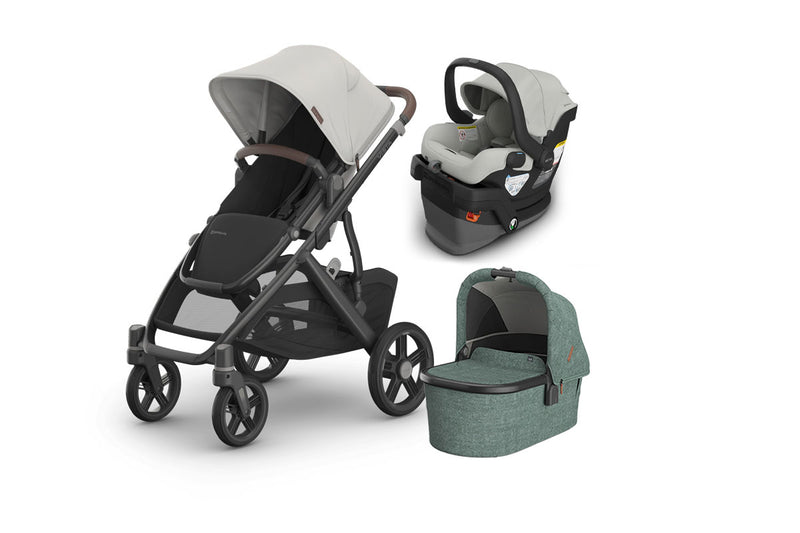 UPPAbaby Vista V3 From Birth Complete Travel System (Stroller + Mesa V3 Infant Car Seat + Bassinet V3)