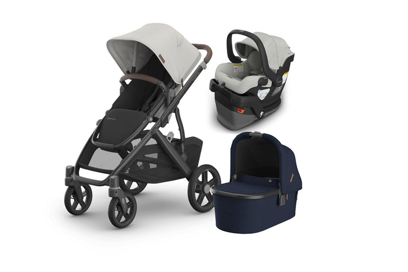 UPPAbaby Vista V3 From Birth Complete Travel System (Stroller + Mesa V3 Infant Car Seat + Bassinet V3)