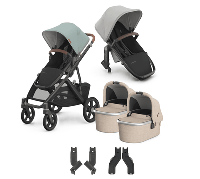 UPPAbaby Vista V3 + Bassinets Twin Bundle