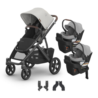 UPPAbaby Vista V3 + Aria Twin Travel System