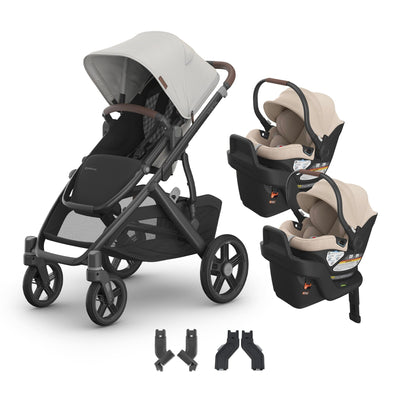 UPPAbaby Vista V3 + Aria Twin Travel System