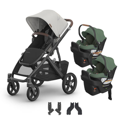 UPPAbaby Vista V3 + Aria Twin Travel System