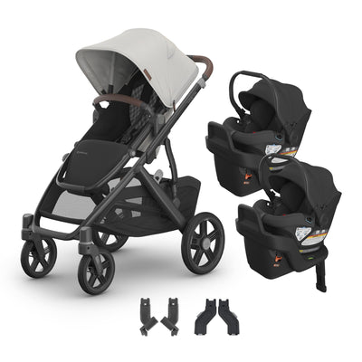 UPPAbaby Vista V3 + Aria Twin Travel System