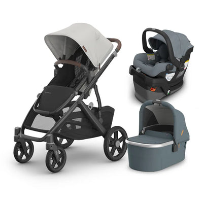 UPPAbaby Vista V3 From Birth Complete Travel System (Stroller + Mesa V3 Infant Car Seat + Bassinet V3)