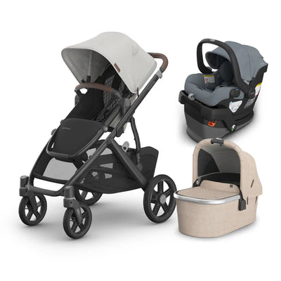 UPPAbaby Vista V3 From Birth Complete Travel System (Stroller + Mesa V3 Infant Car Seat + Bassinet V3)