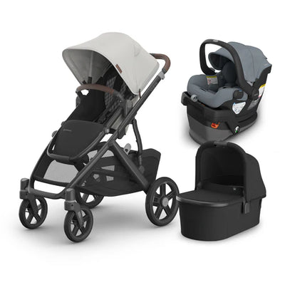 UPPAbaby Vista V3 From Birth Complete Travel System (Stroller + Mesa V3 Infant Car Seat + Bassinet V3)