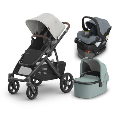 UPPAbaby Vista V3 From Birth Complete Travel System (Stroller + Mesa V3 Infant Car Seat + Bassinet V3)