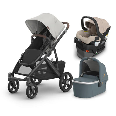 UPPAbaby Vista V3 From Birth Complete Travel System (Stroller + Mesa V3 Infant Car Seat + Bassinet V3)