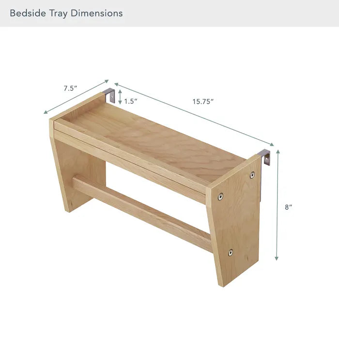 Naturepedic Savona FSC Certified Oak Bedside Tray- Strolleria
