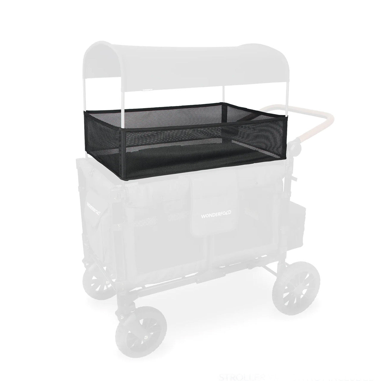 Wonderfold 4 Sides Shade Net For W2 Elite/Luxe in Black- Strolleria