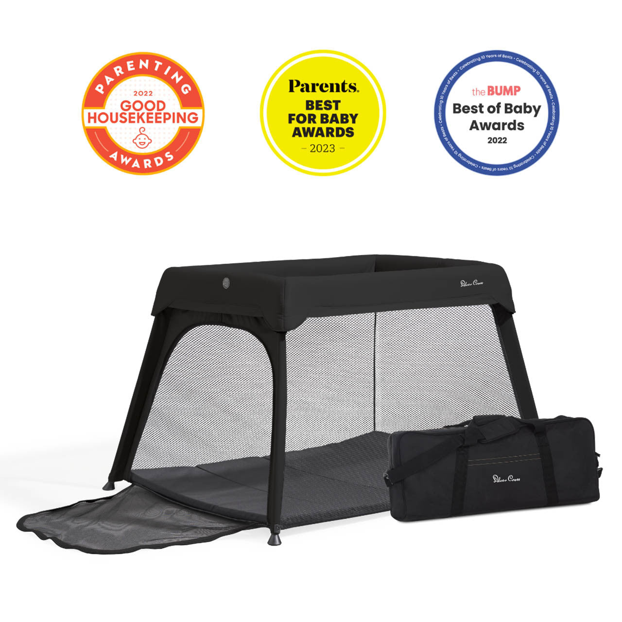Silver Cross Sleep & Go Travel Crib - Carbon- Strolleria