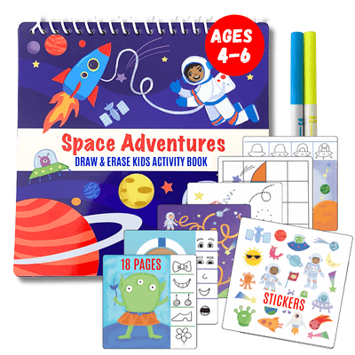 UnbuckleMe® Totebook Kids Dry Erase Travel Activity Book