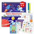 UnbuckleMe Small 7" Dry Erase Activity Book (incl. 2 Washable Markers & Reusable Stickers) - Bambi Baby