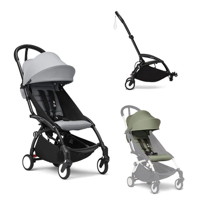 Stokke YOYO3 Double Stroller - Black Frame