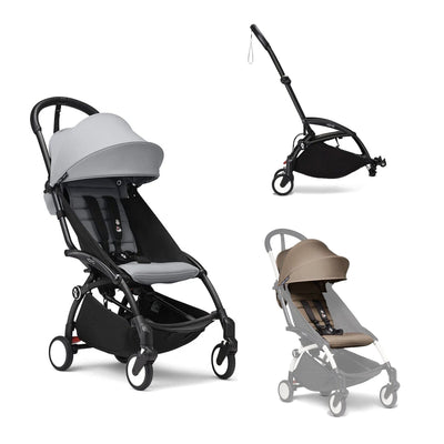 Stokke YOYO3 Double Stroller - Black Frame