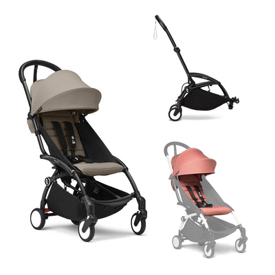 Stokke YOYO3 Double Stroller - Black Frame