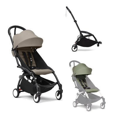 Stokke YOYO3 Double Stroller - Black Frame
