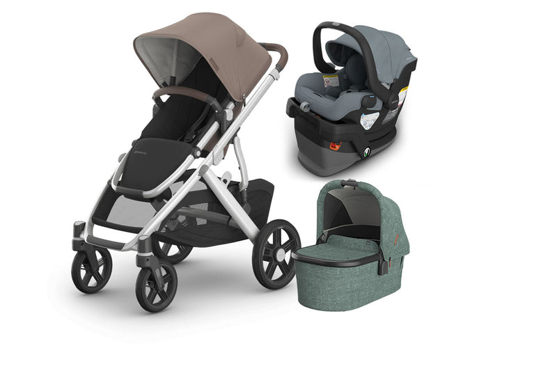 UPPAbaby Vista V3 From Birth Complete Travel System (Stroller + Mesa V3 Infant Car Seat + Bassinet V3)