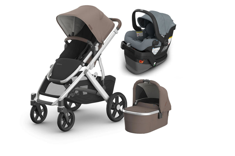 UPPAbaby Vista V3 From Birth Complete Travel System (Stroller + Mesa V3 Infant Car Seat + Bassinet V3)