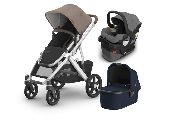 UPPAbaby Vista V3 From Birth Complete Travel System (Stroller + Mesa V3 Infant Car Seat + Bassinet V3)