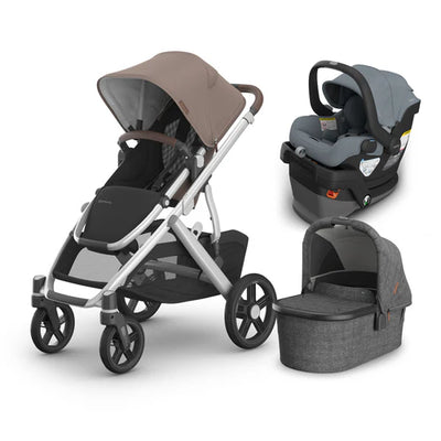 UPPAbaby Vista V3 From Birth Complete Travel System (Stroller + Mesa V3 Infant Car Seat + Bassinet V3)