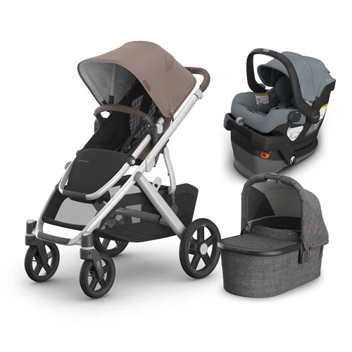 UPPAbaby Vista V3 From Birth Complete Travel System (Stroller + Mesa V3 Infant Car Seat + Bassinet V3)