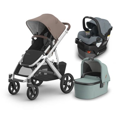 UPPAbaby Vista V3 From Birth Complete Travel System (Stroller + Mesa V3 Infant Car Seat + Bassinet V3)