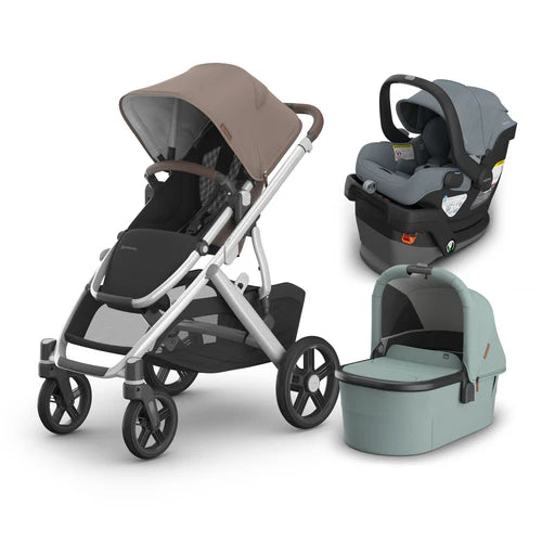 UPPAbaby Vista V3 From Birth Complete Travel System (Stroller + Mesa V3 Infant Car Seat + Bassinet V3)