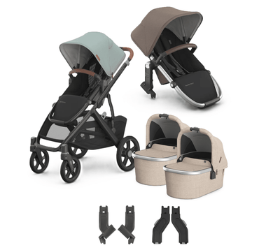 UPPAbaby Vista V3 + Bassinets Twin Bundle