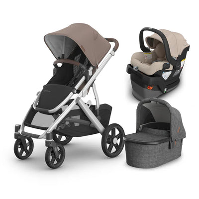 UPPAbaby Vista V3 From Birth Complete Travel System (Stroller + Mesa V3 Infant Car Seat + Bassinet V3)