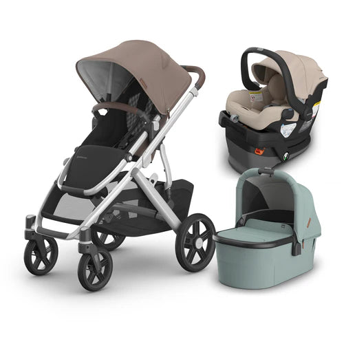 UPPAbaby Vista V3 From Birth Complete Travel System (Stroller + Mesa V3 Infant Car Seat + Bassinet V3)