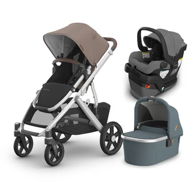 UPPAbaby Vista V3 From Birth Complete Travel System (Stroller + Mesa V3 Infant Car Seat + Bassinet V3)