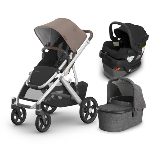 UPPAbaby Vista V3 From Birth Complete Travel System (Stroller + Mesa V3 Infant Car Seat + Bassinet V3)