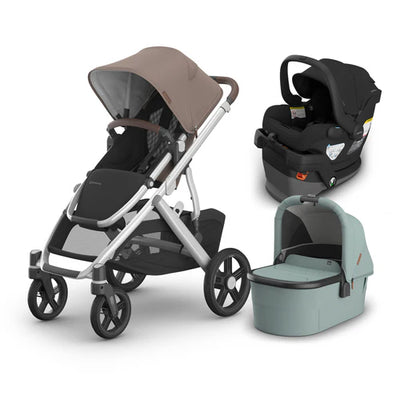 UPPAbaby Vista V3 From Birth Complete Travel System (Stroller + Mesa V3 Infant Car Seat + Bassinet V3)