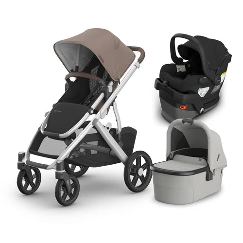UPPAbaby Vista V3 From Birth Complete Travel System (Stroller + Mesa V3 Infant Car Seat + Bassinet V3)